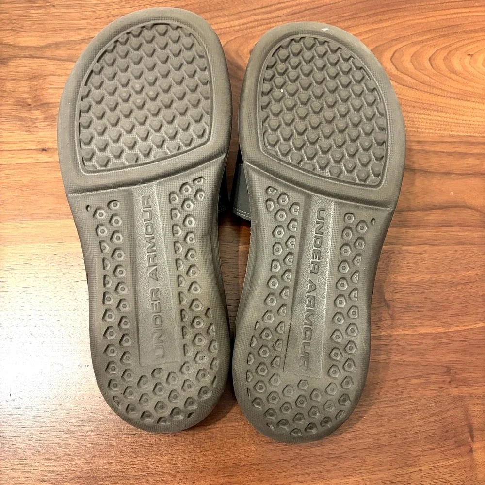 Under Armour Ignite Realtree Camo Slides Mens 12 Orange Logo Sandals 1226760-235